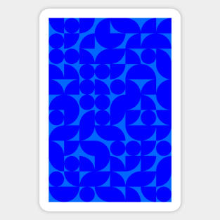 Men Bluish Geometric Pattern - Shapes #7 Sticker